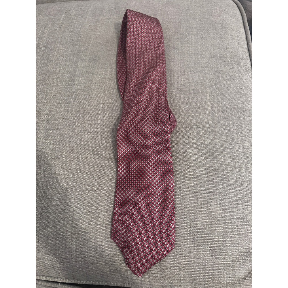 Brooks Brothers Silk Necktie LIGHT Burgundy Paisley Print Business Career